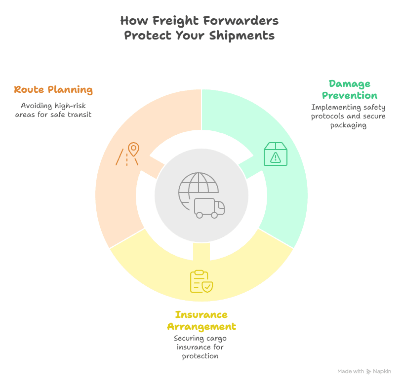 how freight forwarders benefits you in protecting your shipments