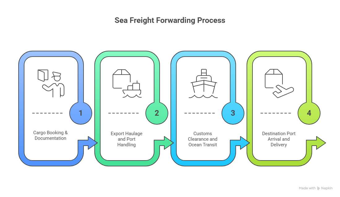 sea freight forwarding guide step by step sea freight forwarding process