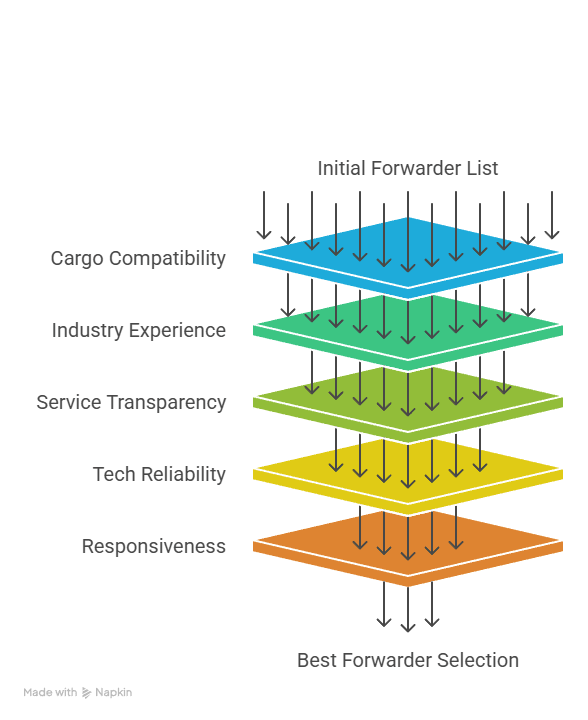 checklist for choosing a sea freight forwarder