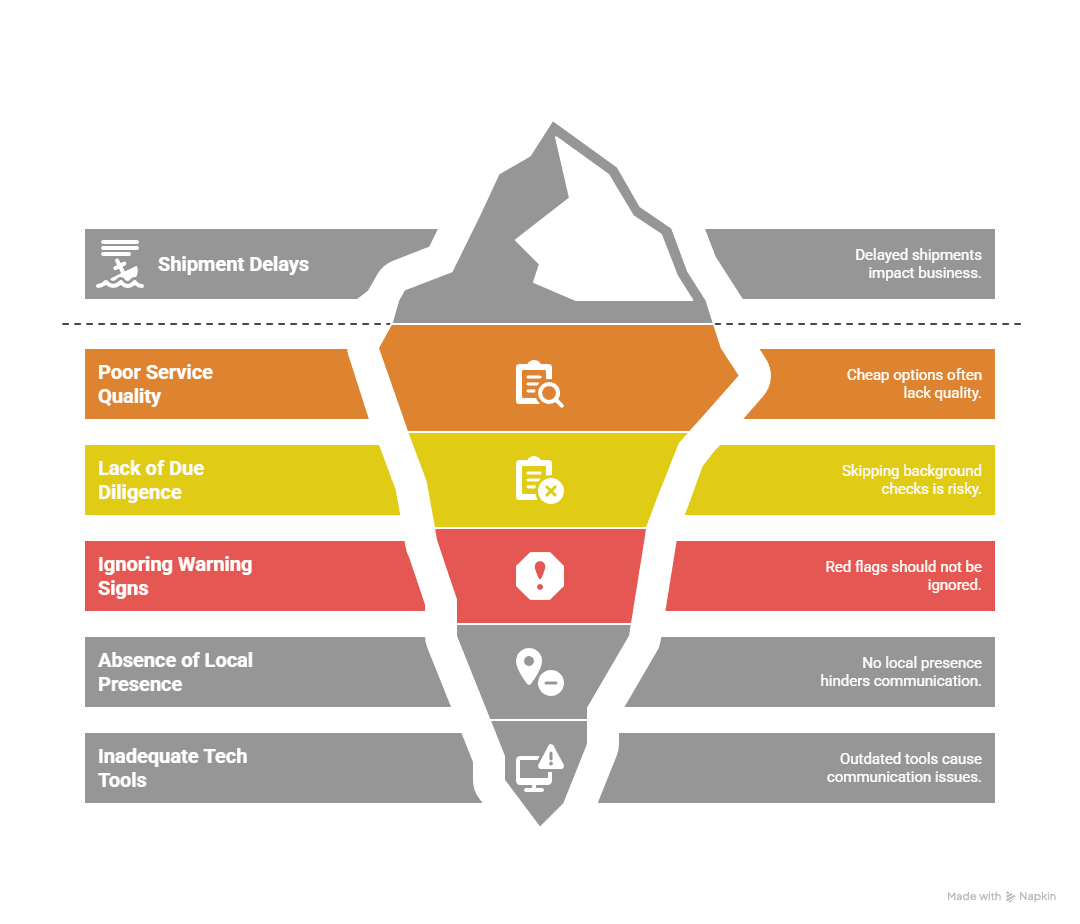 common mistakes when choosing the best sea freight forwarder