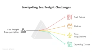 what are the disadvantages of sea freight