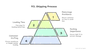 full container shipping process