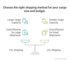 advantage of fcl and lcl shipping