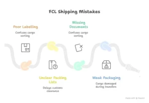 mistakes in lcl shipping
