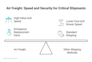 advantages of using air freight for international shipping