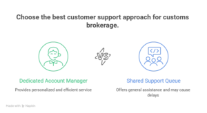 customer support and communication in customs